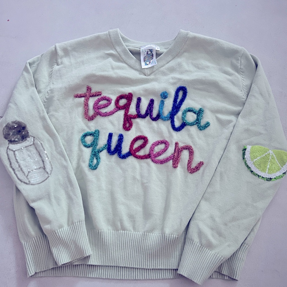Queen of Sparkles “tequila Queen” crewneck!